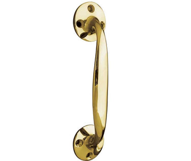 Frelan Hardware - Jedo Bow Shape Pull Handle - 152mm - Single; #finish_polished-brass