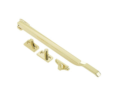 Frelan Hardware - Modern Casement Stays - Non Lockable; #finish_polished-brass