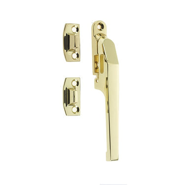 Frelan Hardware - Jedo Modern Casement Fasteners - 124mm - Non Lockable; #finish_polished-brass