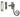Frelan Hardware - Antique Range Casement Fasteners - 85mm; #finish_pewter