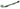 Frelan Hardware - Antique Range Curly Tail Casement Stays - 250mm; #finish_pewter