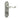 Frelan Hardware - Turnberry Suite Door Handles - Pair - Bathroom; #finish_pewter