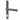 Frelan Hardware - Antique Narrow Plate locksets 92mm Centres - Pair; #finish_pewter