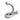 Frelan Hardware - Antique Robe Hook - Double; #finish_pewter