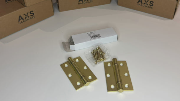 AXS Hardware 3inch Hinges; #finish_satin-brass