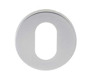 Frelan Hardware - Raised Aluminium Escutcheon - F2 Finish - 50mm x 10mm - Oval Profile; #finish_satin-anodised-aluminium