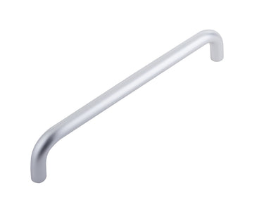 Frelan Hardware - D Shape Aluminium Pull Handle - 305mm x 19mm dia. - Single - Bolt Through; #finish_satin-anodised-aluminium