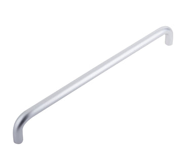 Frelan Hardware - D Shape Aluminium Pull Handle - 425mm x 19mm dia. - Single - Bolt Through; #finish_satin-anodised-aluminium