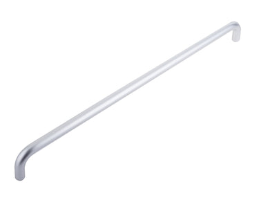 Frelan Hardware - D Shape Aluminium Pull Handles - 600 x 19mm dia. - Single - Bolt Through; #finish_satin-anodised-aluminium